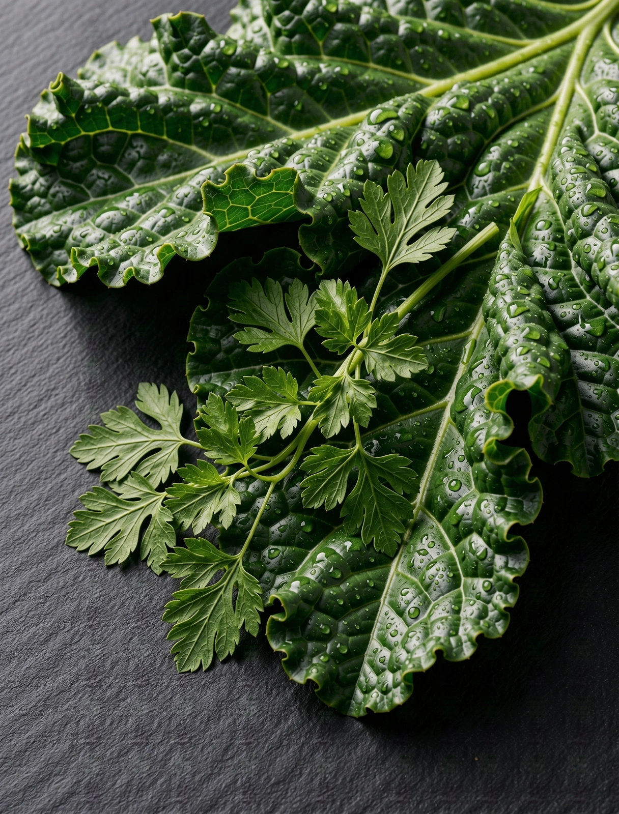 Frische Küchenkräuter Textur